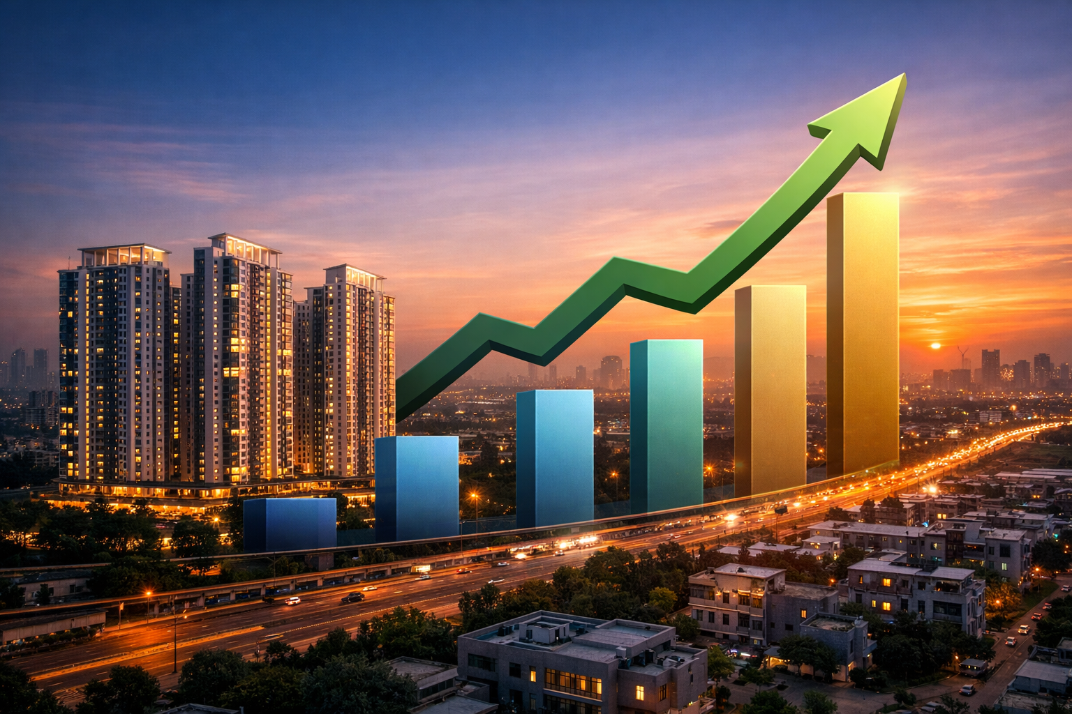 craete a image for website Investment Potential