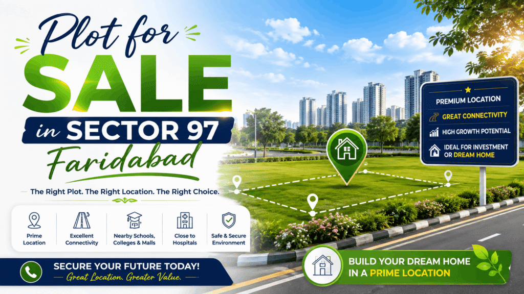 plot for sale in Sector 97 Faridabad",